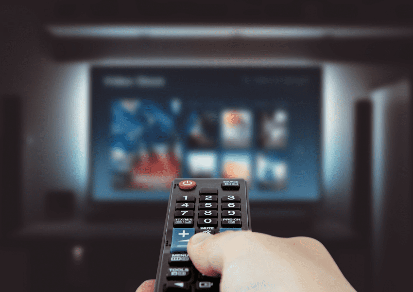 TV menu and controls