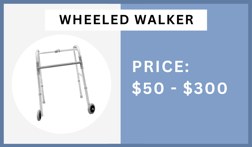 wheeled walker price